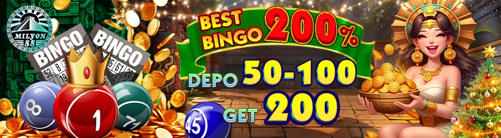 Promotional banner offering free casino credits and a 200% bingo deposit bonus