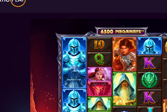 Dragon Pots Megaways symbols knights wizards