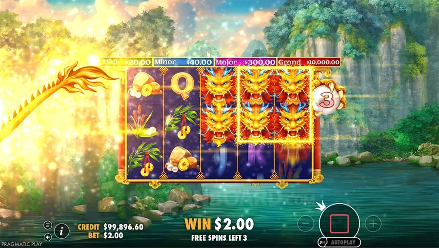 Dragons Gate Bonus Choice feature