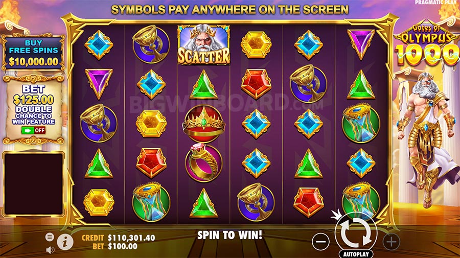 Gates of Olympus 1000 Philippines big win multiplier screen