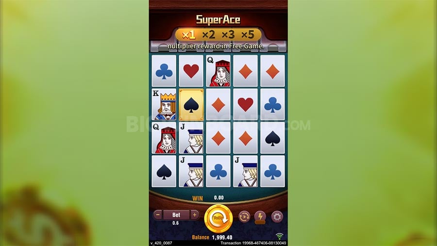 Super Ace JILI Review Philippines big win multiplier screen