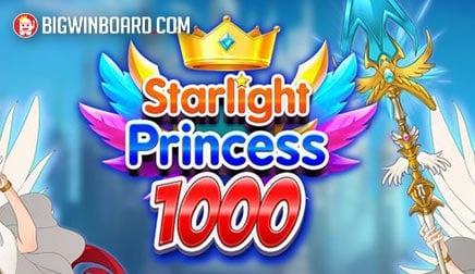 Starlight Princess 1000 big win multiplier screen